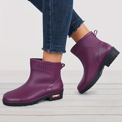 Women's Waterproof Ankle Boots Platform Comfortable Stylish Outdoor Rain Boots