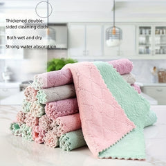 Double Sided Dishwashing Towel, Non-stick, Thickened, Water Absorption