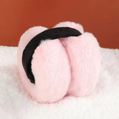 Men's/Women's Rabbit Hair Earmuffs, Foldable, Warm & Thick