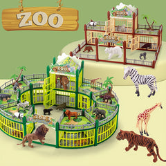 Wild Animal Toy Set for Boys - Pandas, Lions, Tigers, Elephants