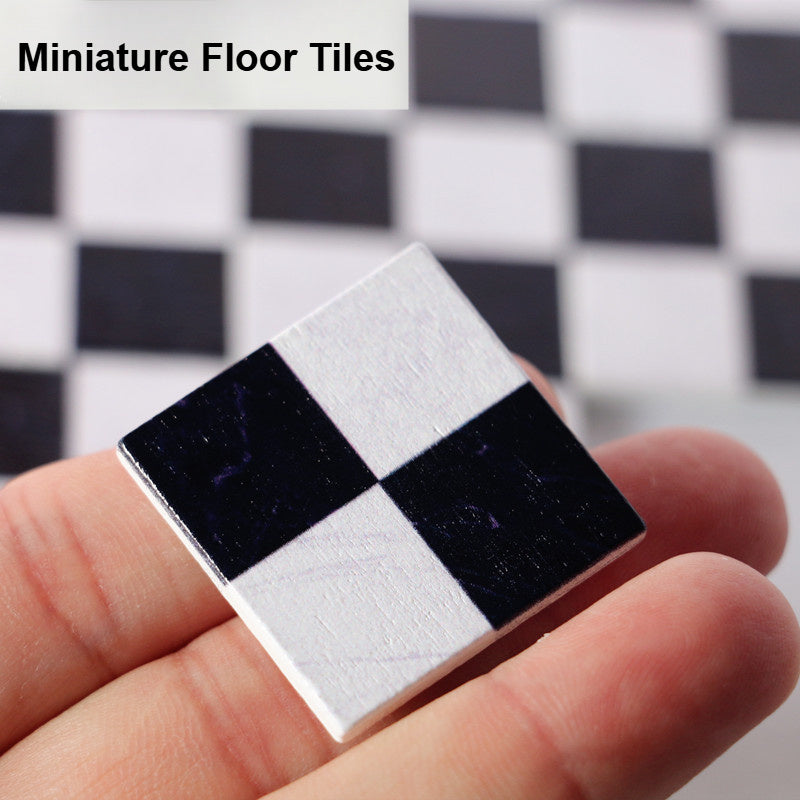 27pcs Mosaic Floor Tiles Set & Decorative Square Brick Sheets