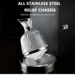 Red Wine Decanter Rotating Wine Dispenser Wine Cooler Ornaments