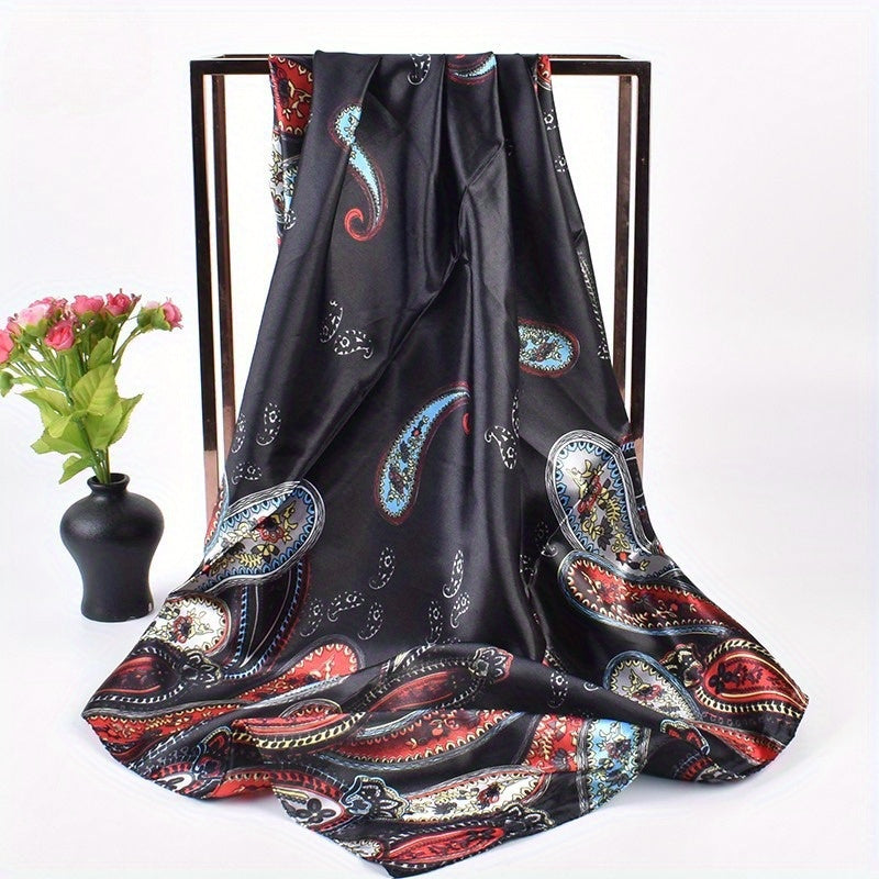 Western Style 88 Cowboy Bandana Rustic Ranch Scarf with Cowboy Hat