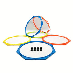 6pcs Speed & Agility Training Rings w/ Bag Tennis Soccer Football Basketball Aid