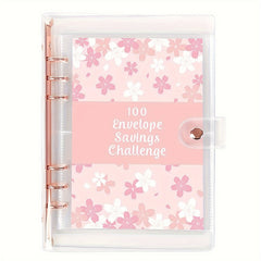 100 Envelopes Money Saving Challenge Binder with Tracker Sheet & Pockets