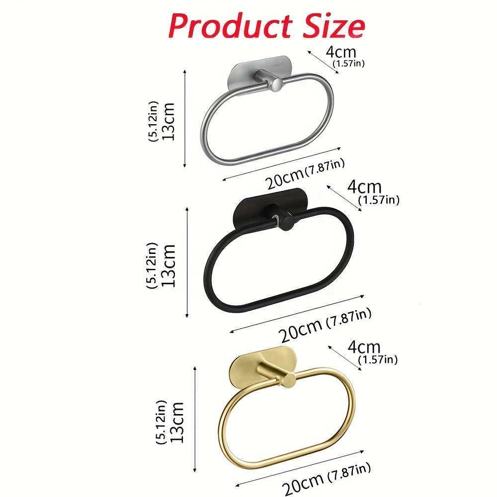 Self Adhesive Towels Rack Stainless Steel Towel Ring