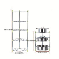 3 5 Layer Pot Pan Appliance Shelf Kitchen Pot Storage Rack
