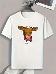 Donkey Print Men's Graphic T-shirt for Summer