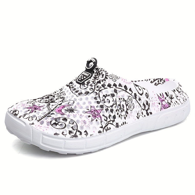Women's Colorful Print Sport Hole Shoes Lightweight And Breathable