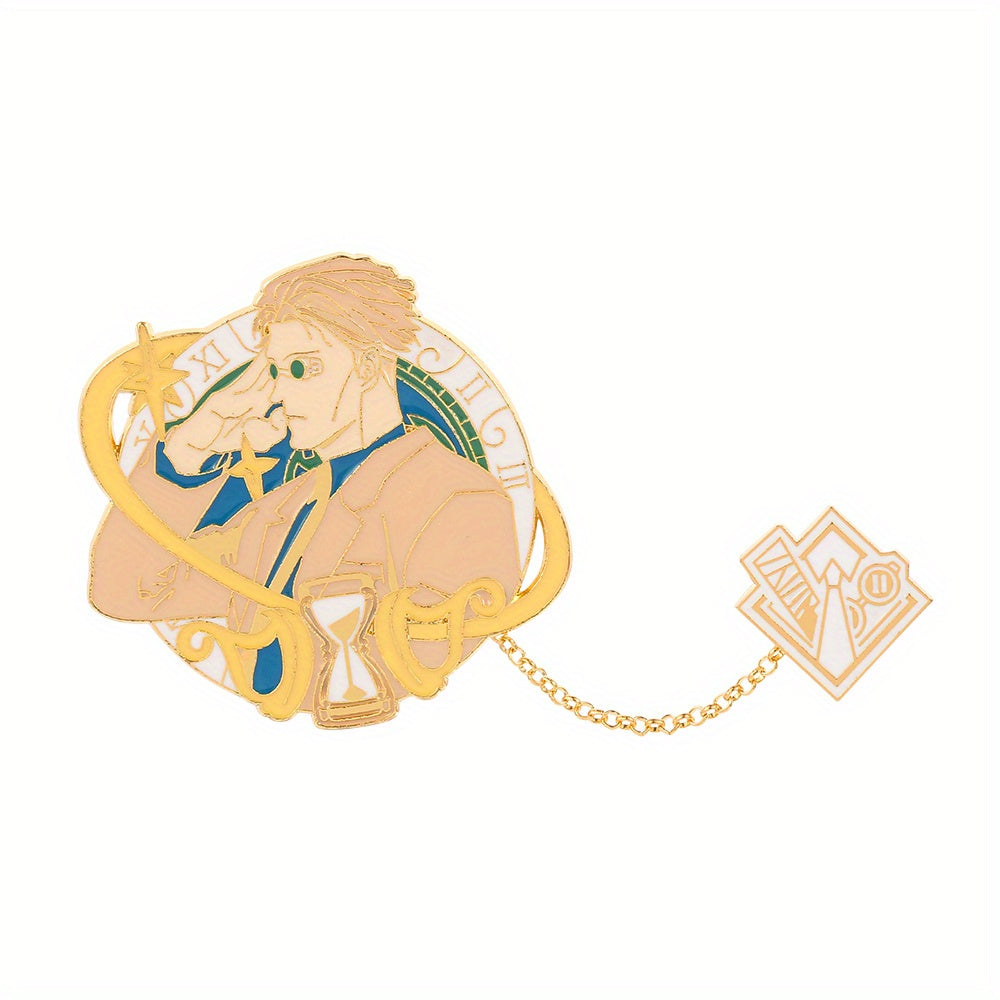 Anime Tassel Brooch Metal Enamel Lapel Pin Hat Brooch Pin Jewelry