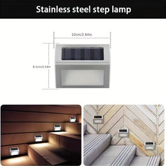 Solar Garden Lights Waterproof Outdoor Induction Lights Stainless Steel