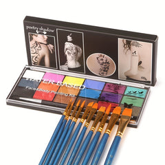 18 Colors Water Soluble Body Paint Pigments Halloween Makeup