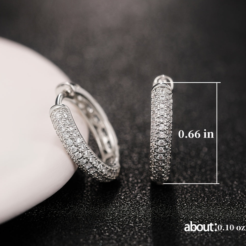 Men's Casual Hip Hop Silver Earrings