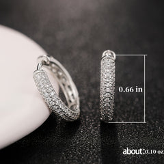 Men's Casual Hip Hop Silver Earrings