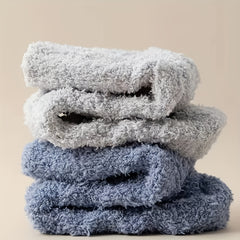 Men's Warm Crew Socks Thick Fluffy Sweat Wicking Winter Socks