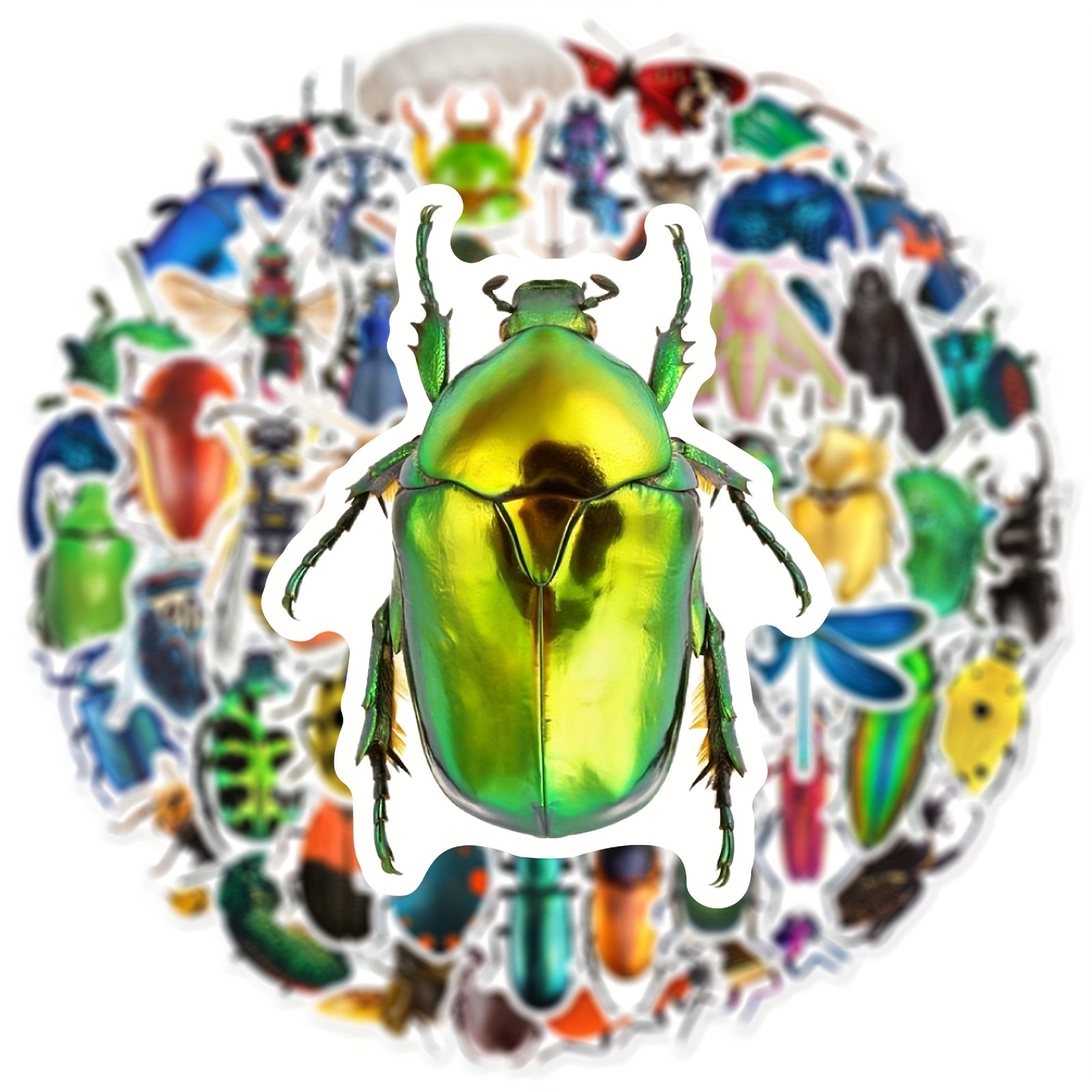 52pcs Cartoon Animals Insect Stickers for Cup Phone Case Skateboard DIY Toys