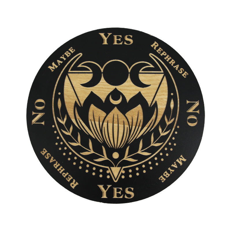 Wooden Witch Pendulum Board Crystal Dowsing Pendulum