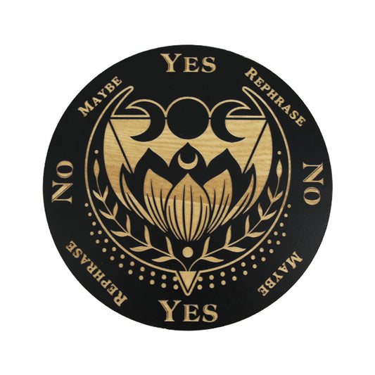 Wooden Witch Pendulum Board Crystal Dowsing Pendulum