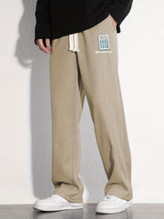 Pattern Joggers Men's Casual Loose Fit Drawstring Pants