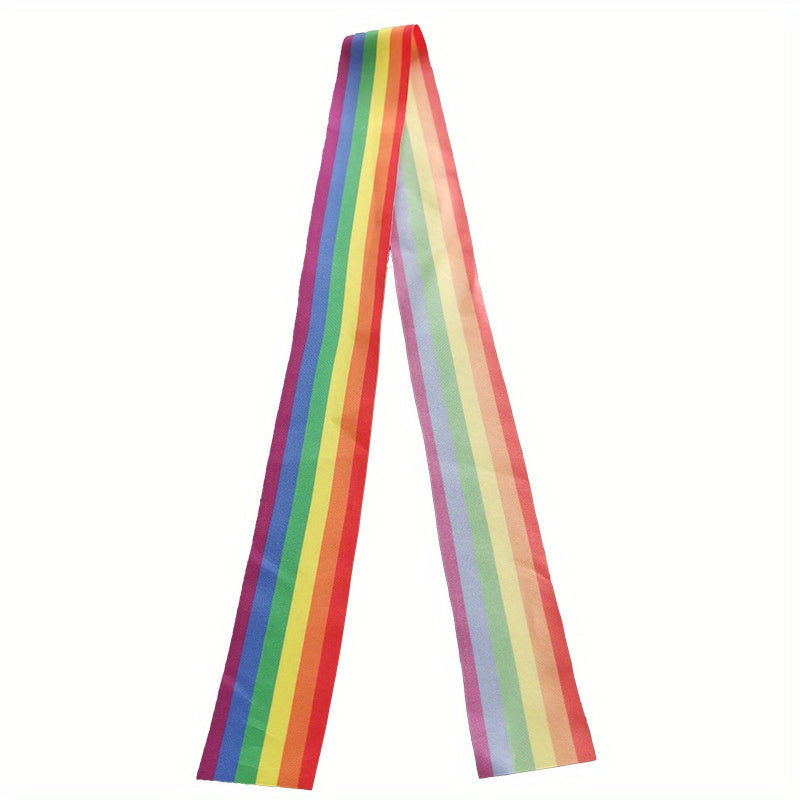 5 Rainbow Ribbon Streamers Headbands for Couples