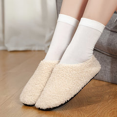 Women's Soft Slip-on Non-slip Walking Shoes Outdoor Flat Warm Shoes