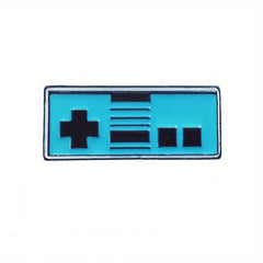 Girl's Game Over Video Game Heart Shape Letter Alloy Brooch