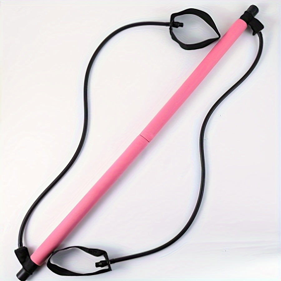 Pilates Stick for Body Stretching with Tension Rope