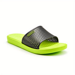 Men's Lightweight Hollow Out Slip On Slides Soft Sole House Slippers