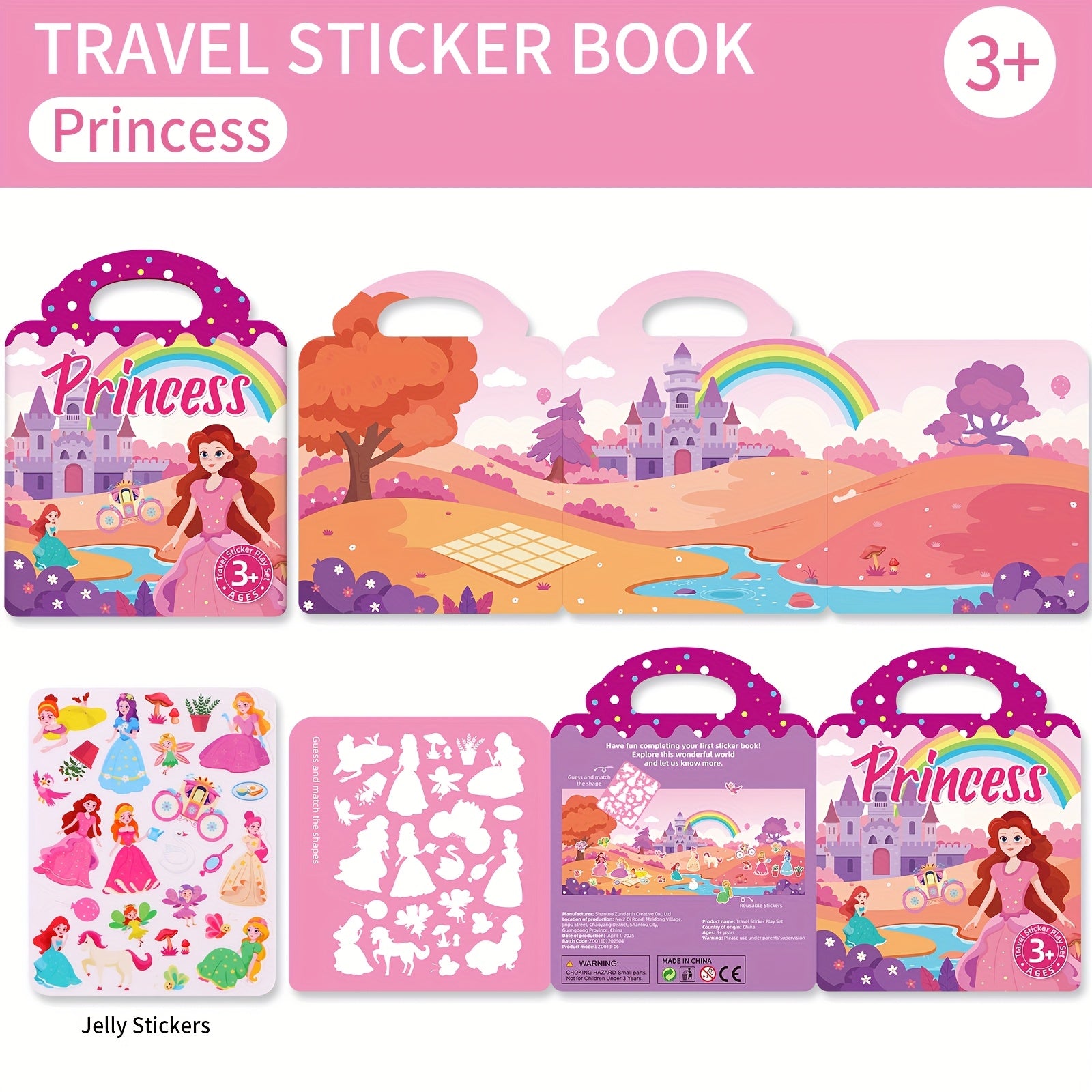 Children's DIY Sticker Books & Jelly Stickers Set