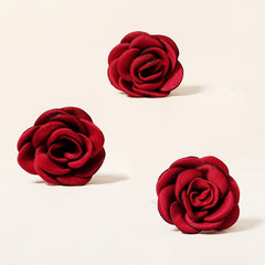3pcs Rose Hair Pin Bridal Head Accessories U Shaped Hairpin