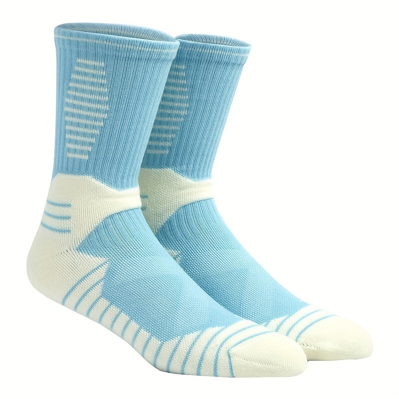 Breathable Cotton Mid-calf Socks for Running Training