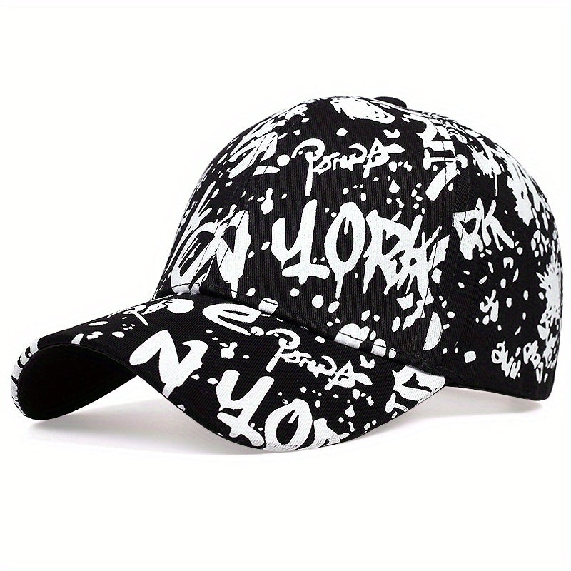 Men's YDN Graffiti Baseball Cap Adjustable Casual Hat