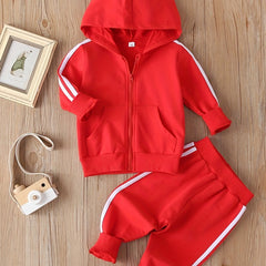 Spring Baby Casual Tracksuit Boy Girl Jacket Pants 2Pcs Set