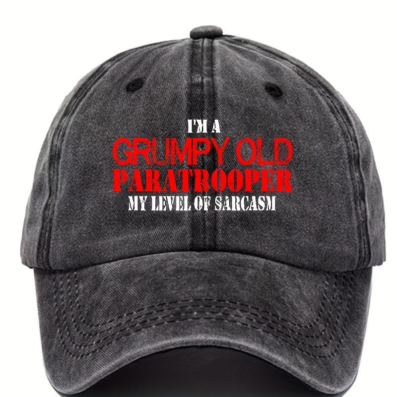Printed Baseball Cap Vintage Dad Hat Sun Hat Fishing Mountaineering
