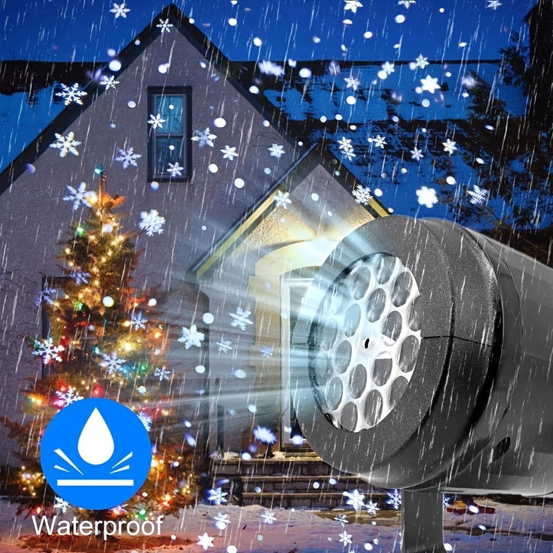 20 Patterned Christmas Light Snowflake Laser Projector LED Stage Lights