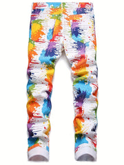 Children's Wild Style Active Long Pants Colorful Graphic Jeans Summer Kids