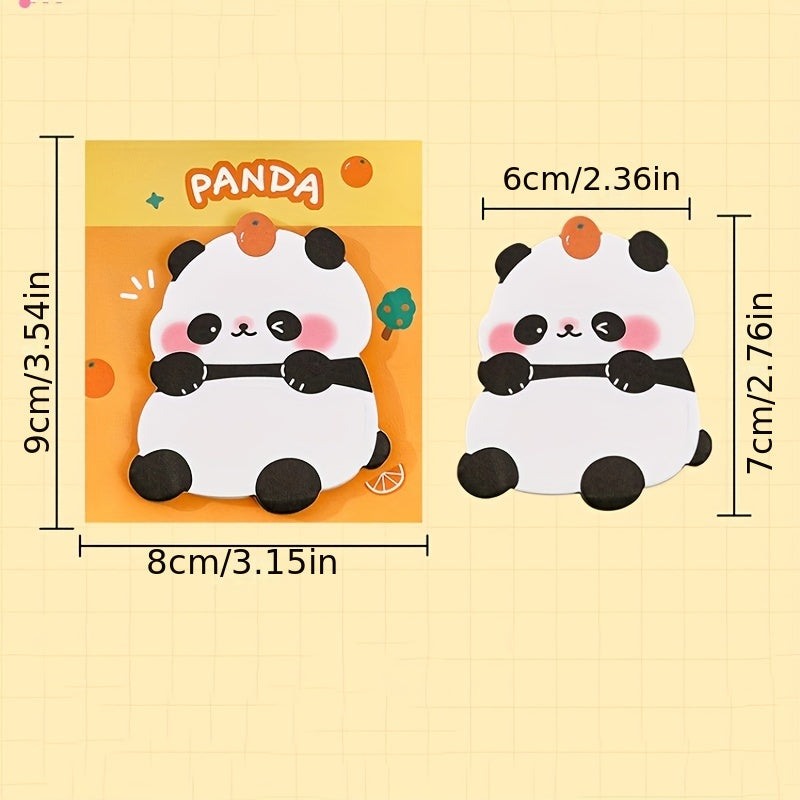 Cartoon Panda Sticky Notes - Student Memo Message Stickers Labels