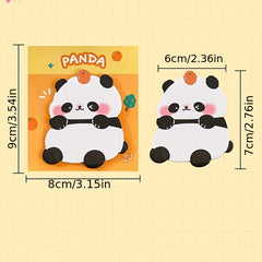 Cartoon Panda Sticky Notes - Student Memo Message Stickers Labels
