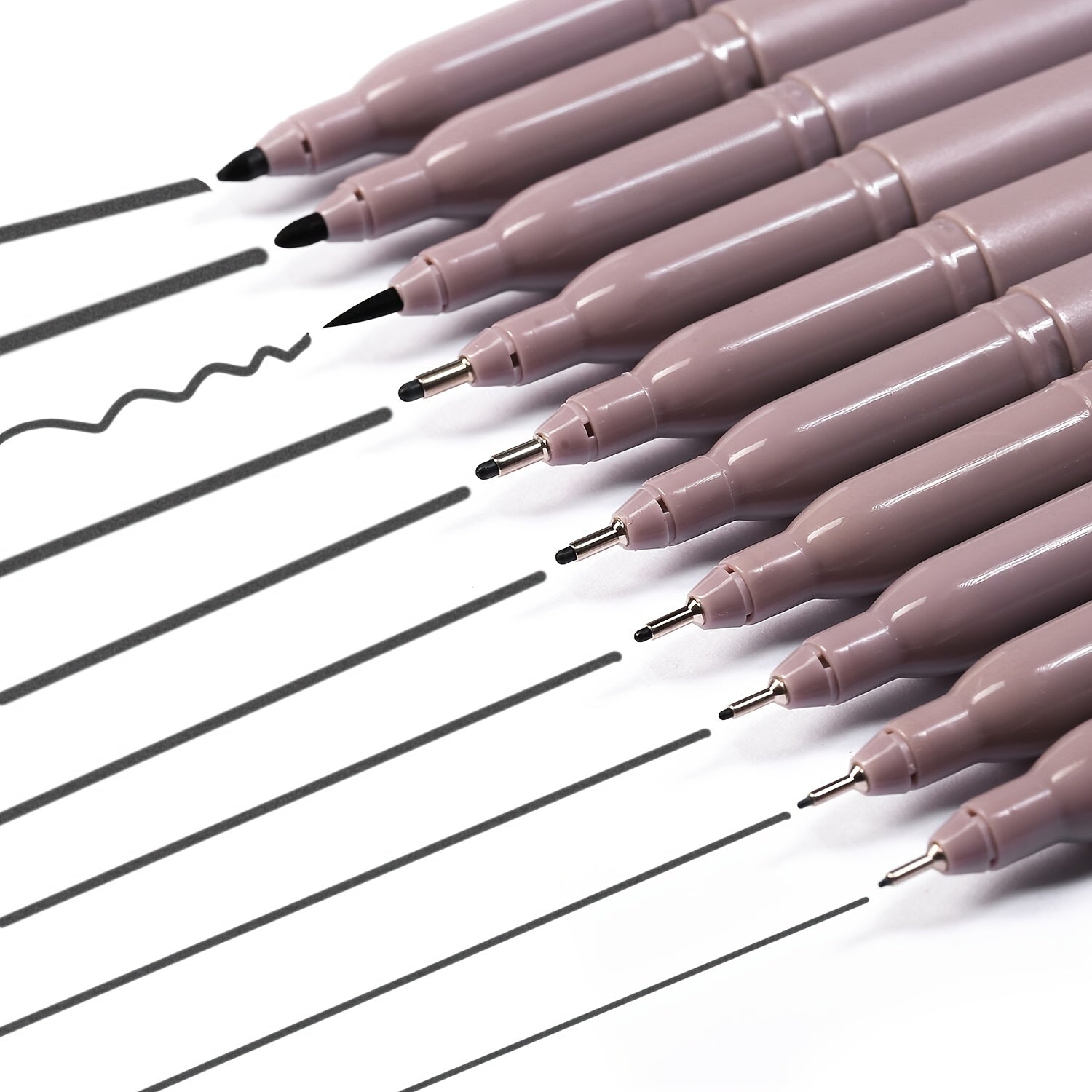 10pcs Micro Pen Fineliner Ink Pens Precision Multiliner Pens