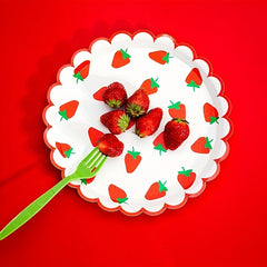 10pcs Strawberry Fruit Patterned Tableware for Parties & Events
