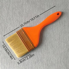 1pc 2 3 4 Long Plastic Brush Red Curved Handle Thicken Brown Nylon B