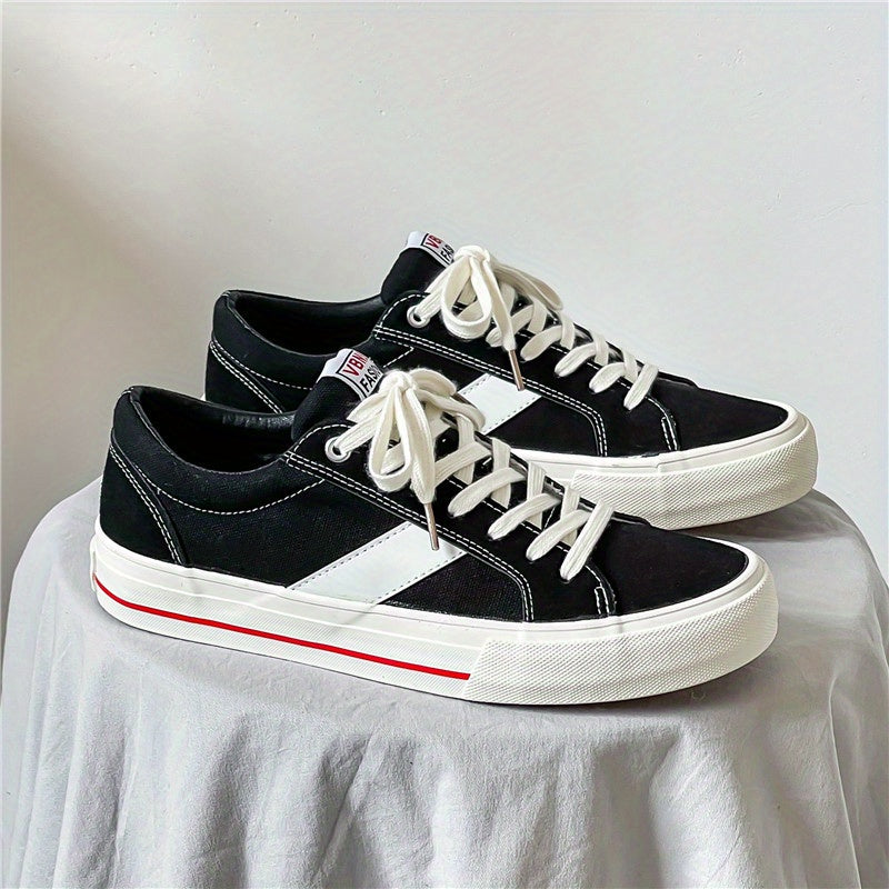 Men's Classic Lace Up Canvas Shoes Casual Outdoor Walking Shoes