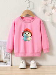 OERYUI Baby Bear Graphic Sweatshirt Comfy Pullover Kids Clothes