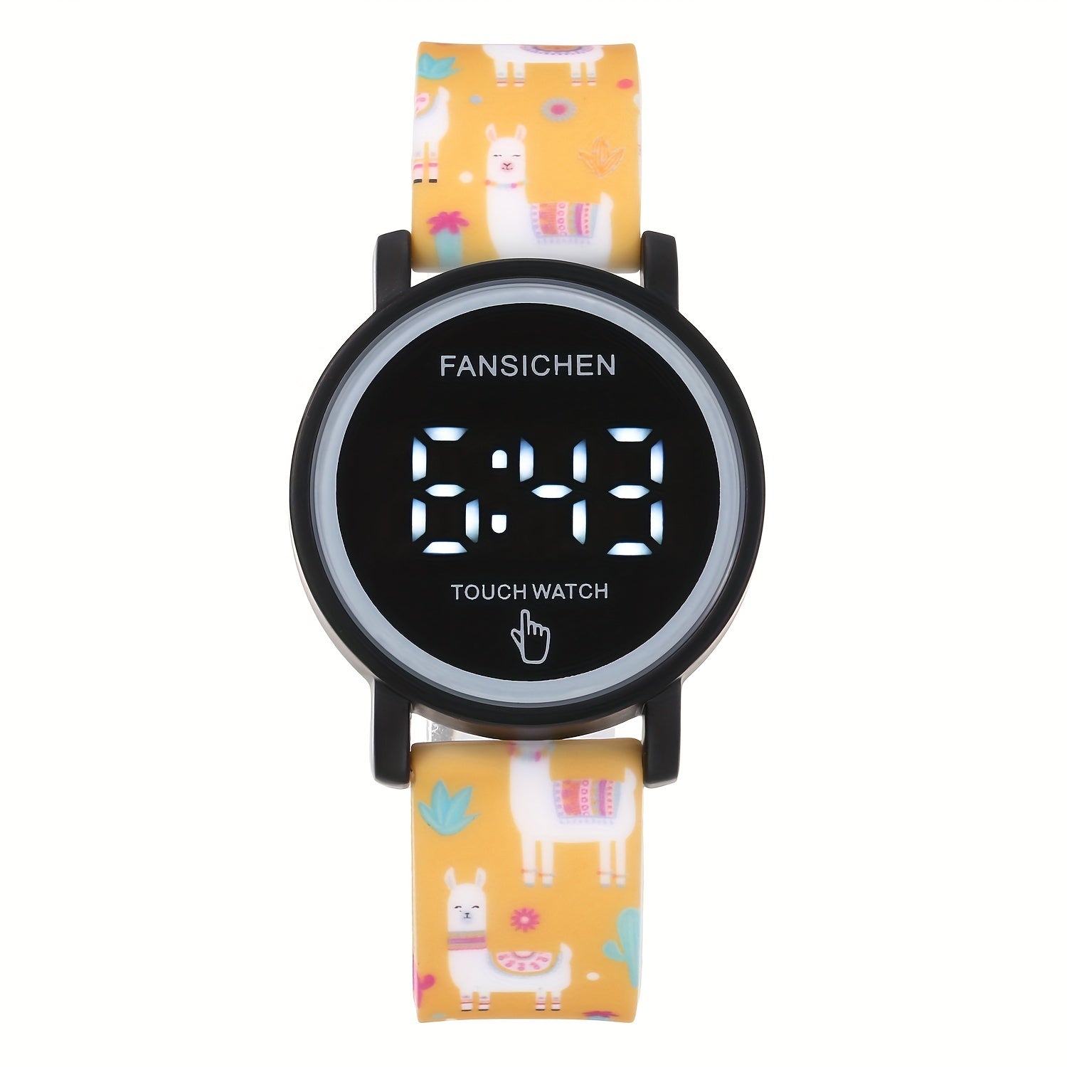 Colorful LED Touchable Sports Electronic Watch for Kids
