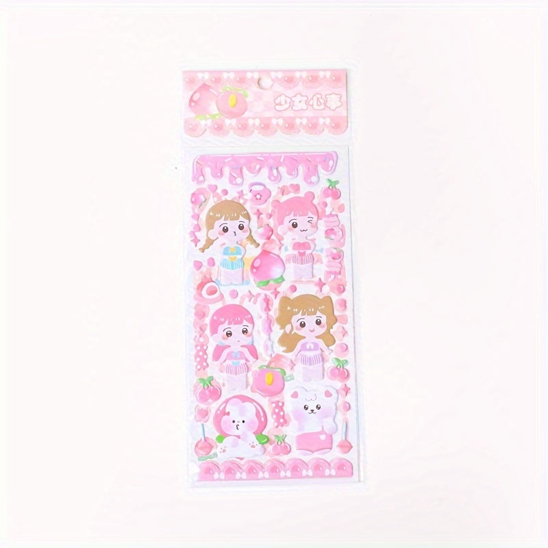 Cartoon 3D Dress Up Foam Stickers