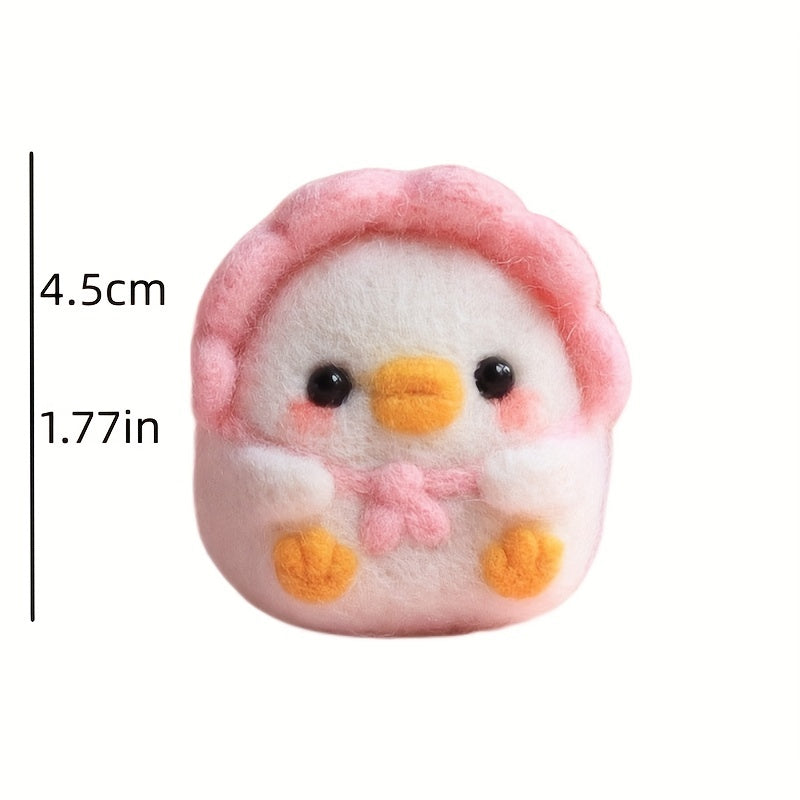 Wool Felt Duck DIY Material Package - Creative Gift or Ornament Pendant