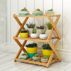 3 Tier Wooden Plant Stand Indoor Outdoor Flower Pot Shelf Rack Organizer