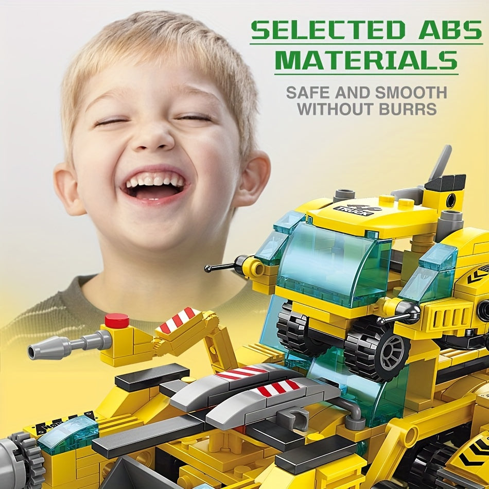 461pcs City Engineering Drill Truck Building Blocks Set Construction Toy
