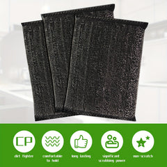 3pcs Steel Scrub Sponges for Sparkling Clean Dishes