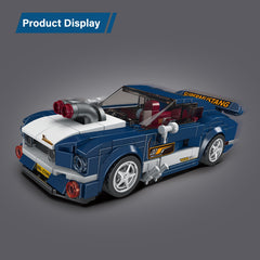 Eight Grid Car Model Building Blocks Assembled Car Toy Gift